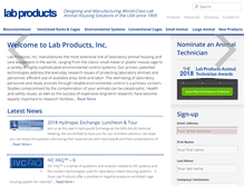 Tablet Screenshot of labproductsinc.com